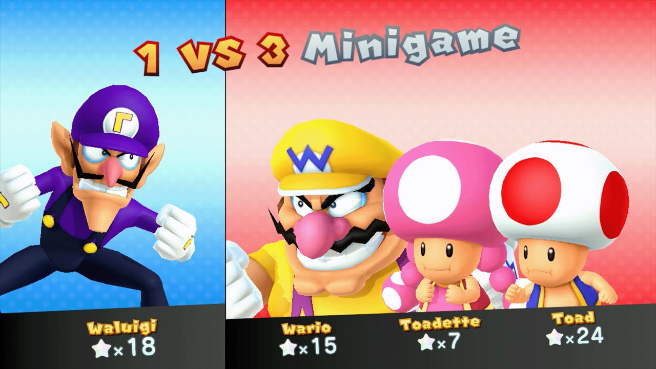 Mario Party 10 - Toad vs Toadette vs Wario vs Waluigi - Airship Central