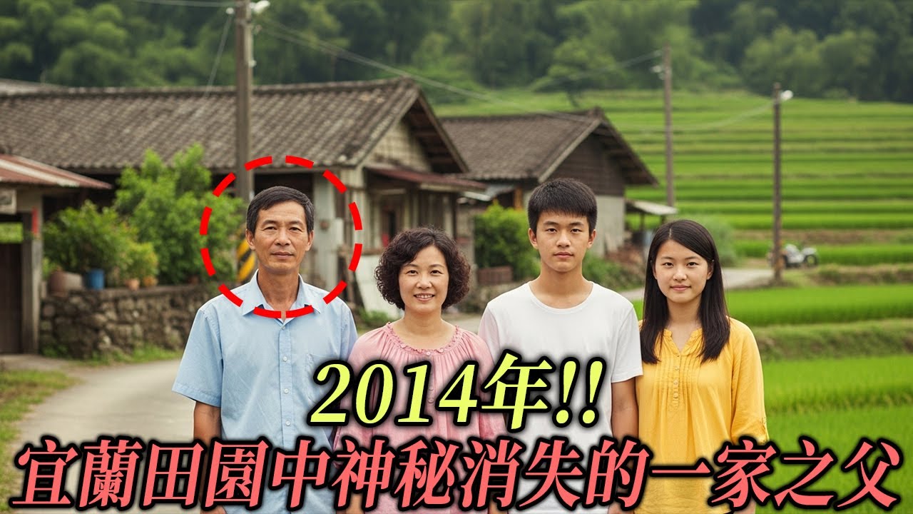 2014年!! 宜蘭田園中神秘消失的一家之父，3年後警方在總於深夜生火的鄰居家大灶下發現毛骨悚然線索