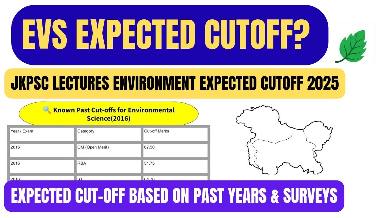  JKPSC Lecturer Environmental Science 2025 | Expected Cut-off (All Categories) | Full Analysis