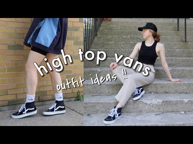 How To Style Vans Sk8 Hi - Youtube