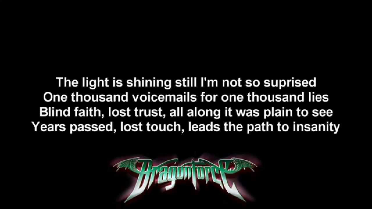 DragonForce No More ft. Matt Heafy Lyrics on screen Full HD