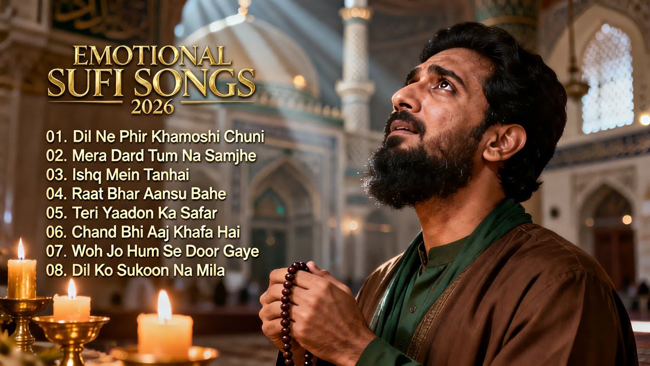 Non Stop Sufi Songs 💛 Heart Touching & Emotional Kalam | Soulful Islamic Sufi Music 