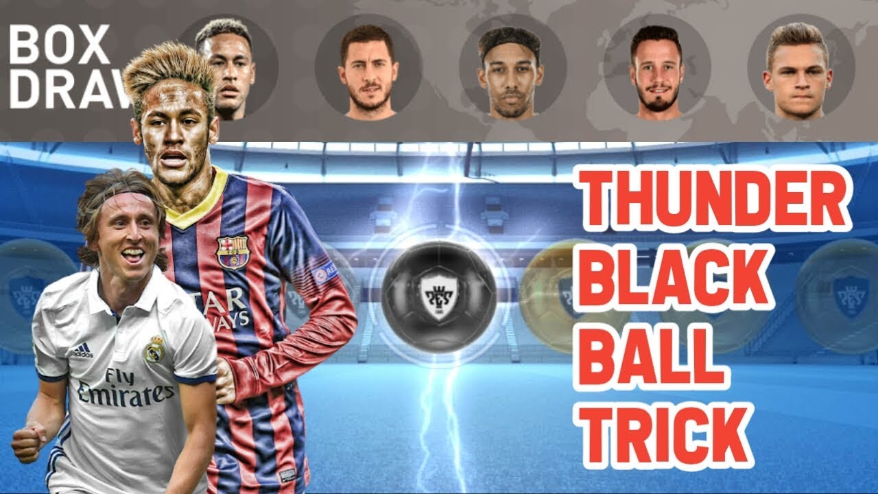 Thunder black ball trick in National Stars|| pes 2019 mobile