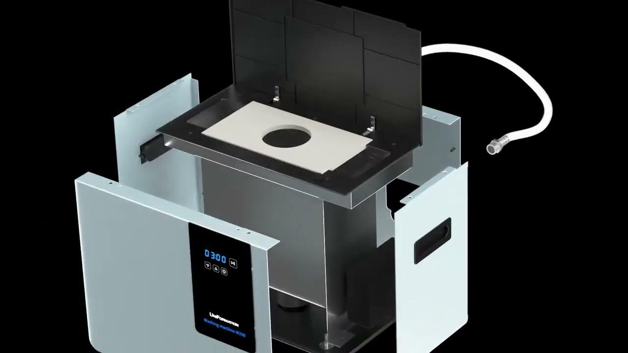 W230 7L Ultrasonic Resin Cleaner UniFormation 3D Printer YouTube