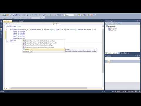 how to program Area of triangle in vb.net