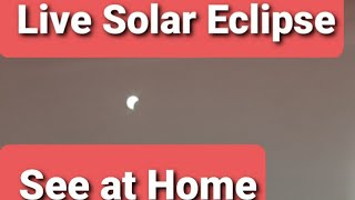 Live Solar Eclipse 21 06 2020. Punjab, India/ Safe method to see Eclipse