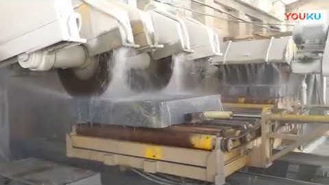 complete line of curbstone cutting machine for granite and marble