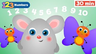 Learn Numbers w Funny Animals for Toddlers | Early Learning Videos | Fun Counting | Numbers Songs