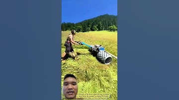 Máy cắt cỏ sườn đồi hiện đại #machine