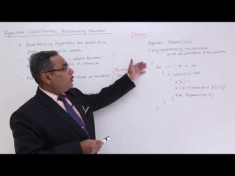 Algorithm Classification Back Tracking Algorithm