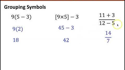 1.2 VIDEO Order of Operations