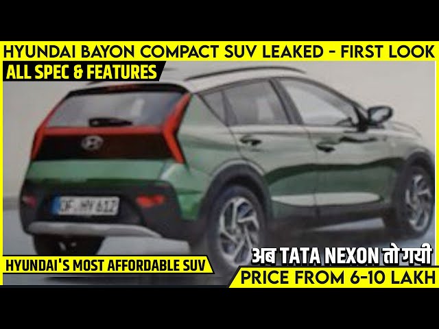 Hyundai Bayon Compact SUV Production-Spec Leaked, India Launch Soon