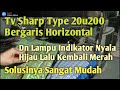 Penyebab tv sharp bergaris horizontal dan cara perbaikannya