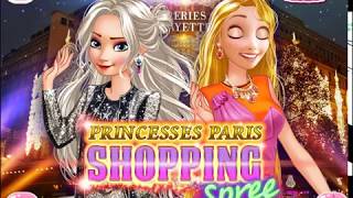 เกมส์เจ้าหญิงเอลซ่ากับแอนนาไปช็อปปิ้งที่ปารีส Princesses Paris Shopping Spree Game screenshot 3