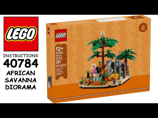 How to build LEGO 40784 - African Savanna Diorama (Step-by-Step
