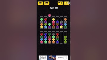 Ball Sort Puzzle level 107 solution