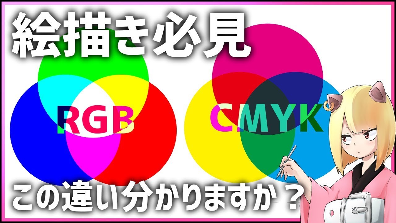 知らなきゃ損 Rgbとcmykの違い Youtube