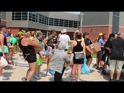 Watch Now Kearney High School band collects food items for Jubilee Center