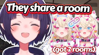 FUWAMOCO still share the same room, even when they're given two separate rooms by staff-san screenshot 3