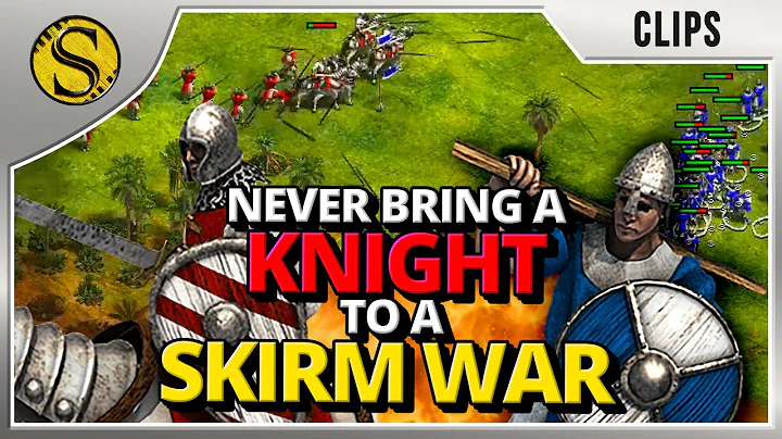 Never Bring a Knight to a Skirm War! | 1v1 Arabia ...