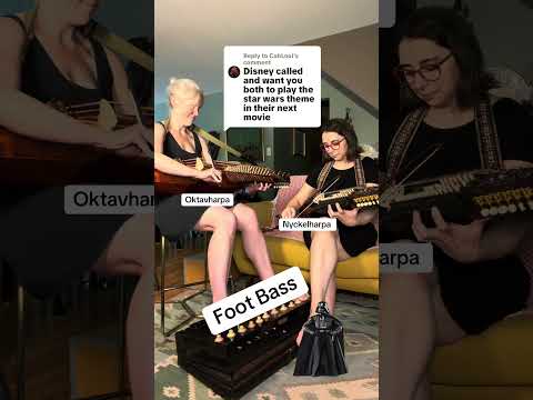 Bronwyn busted out the foot bass and Oktavharpa for The Imperial March