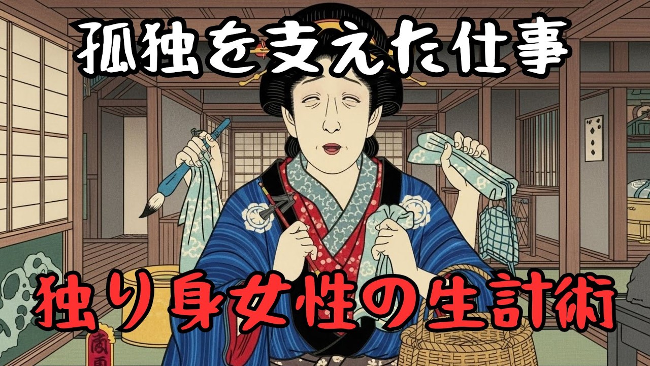 江戸で、独り身の女はどんな仕事で生計を立てていたのか？