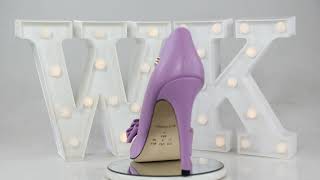 Scarpin Salto Alto Week Shoes Laço Frontal Lilás