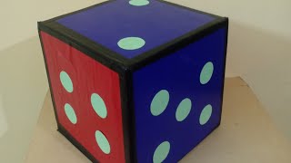 DIY  How to make a big dice | Cardboard Dice | Dice Activity for Kids | Colourful Dice | Paper Dice