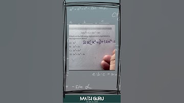 SAT MATH Vol 1 Q5 Which of the following expressions is equivalent to the expression above?