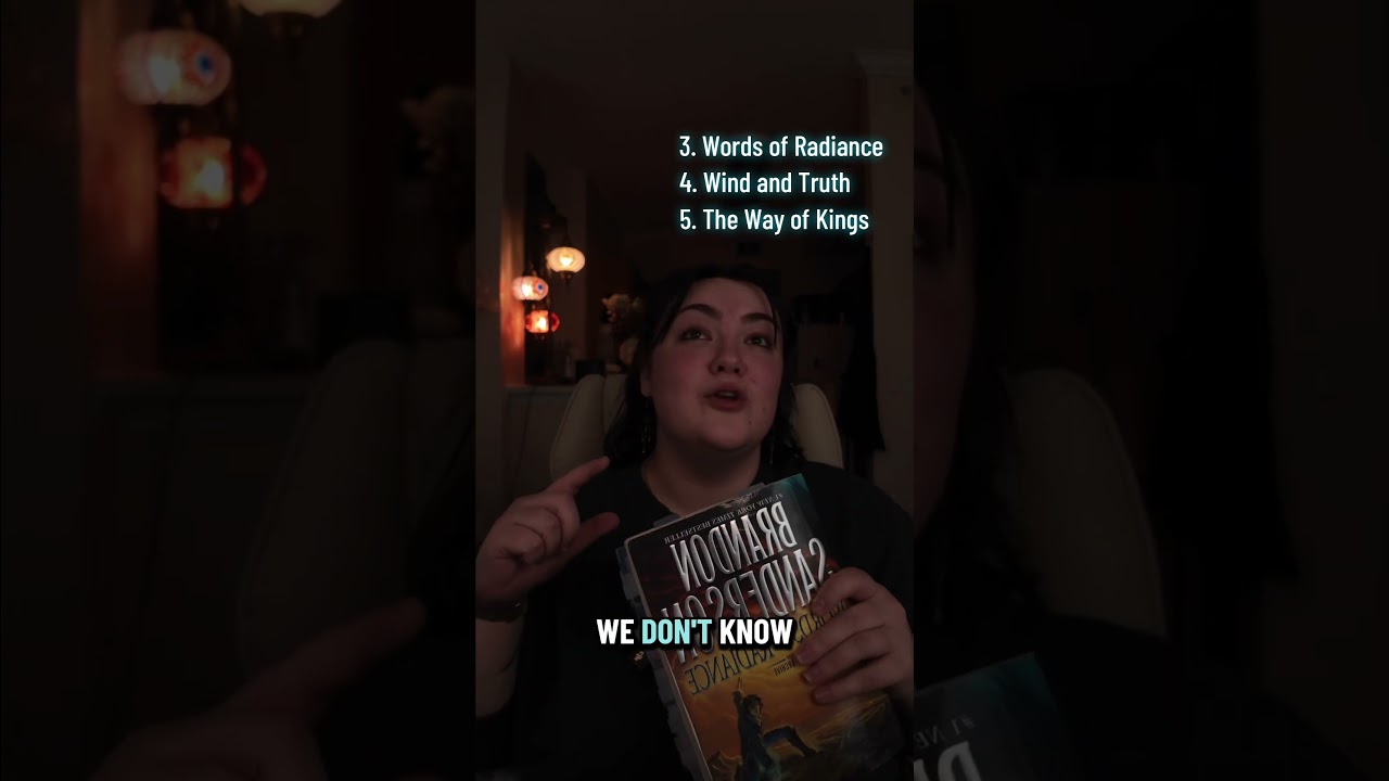 Ranking the Stormlight Archive!✨ What’s your ranking? #cosmere #stormlightarchive #brandonsanderson