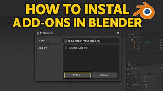 Blender Addon Installation – Simple Steps