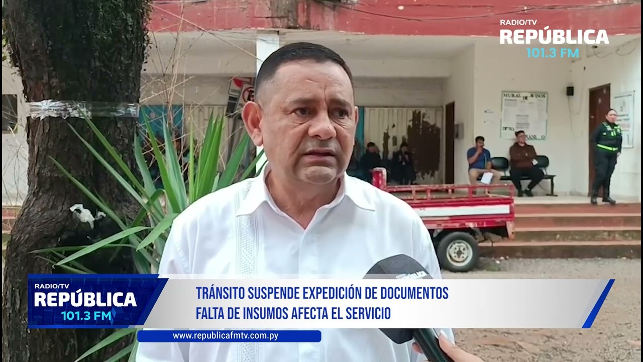 FALTA DE INSUMOS SUSPENDE LA EXPEDICIÓN DE DOCUMENTOS EN TRÁNSITO