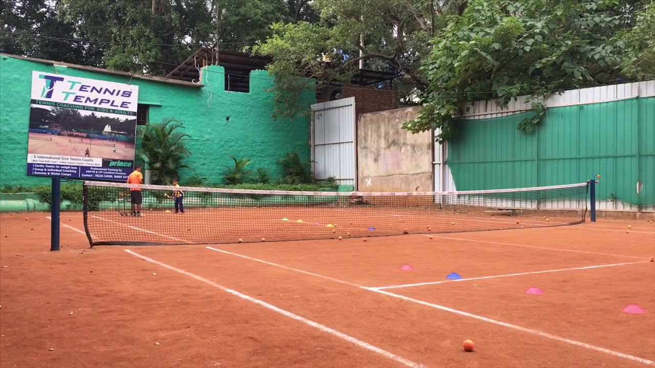Routine tennis practice