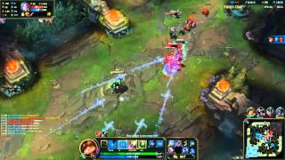 Teemo's flash block Jinx's rocket ult.