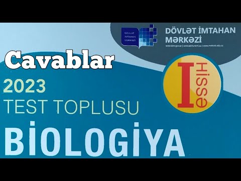 Biologiya yeni test toplusu cavabları 1-ci hissə 2023 (DİM)