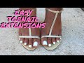 Easy DIY PEDICURE and SCULPTED TOENAIL EXTENSIONS AT HOME