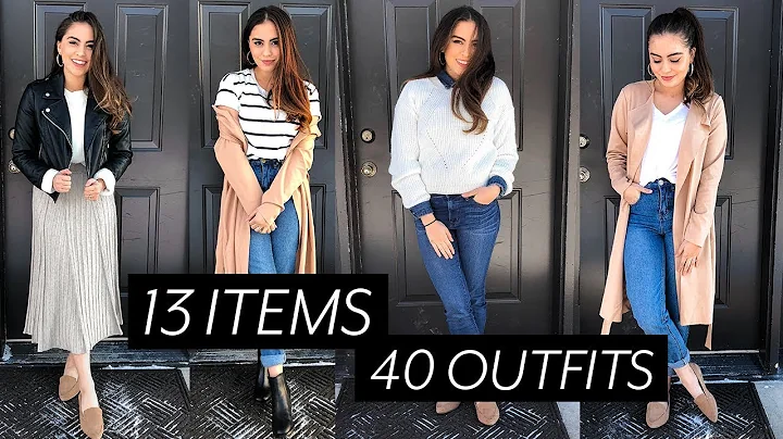 40 OUTFITS FROM 13 ITEMS // TRAVEL CAPSULE WARDROBE