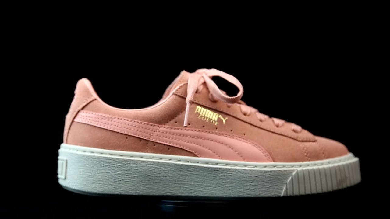 puma suede rosa platform