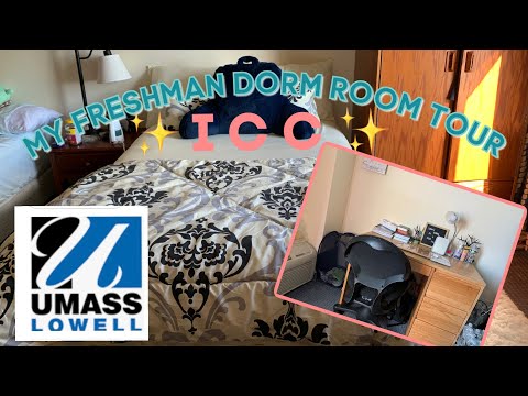 MY MINIMALISTIC DORM TOUR | ICC | UMASS LOWELL| FRESHMAN YEAR 2021