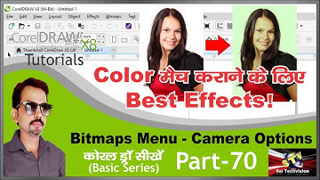 How to use Camera Options from Bitmap Menu in CorelDraw in Hindi (Basic Series) Part-70