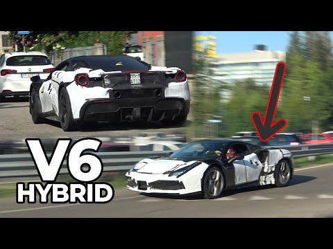 NEW HYBRID V6 FERRARI SPOTTED ON THE STREETS AGAIN