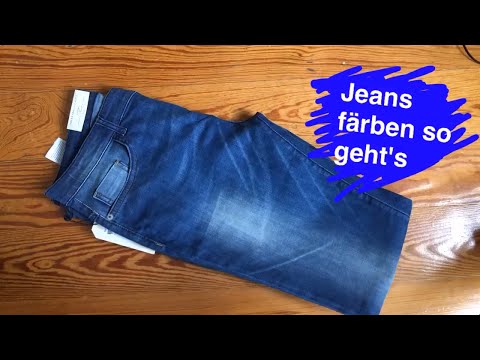 Video: Schwarze Jeans mit Säurewaschung – wikiHow