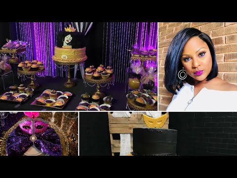 Birthday Party Ideas for Adults| 30th, 40th, 60th & 50th Birthday Celebration|Bling Backdrop