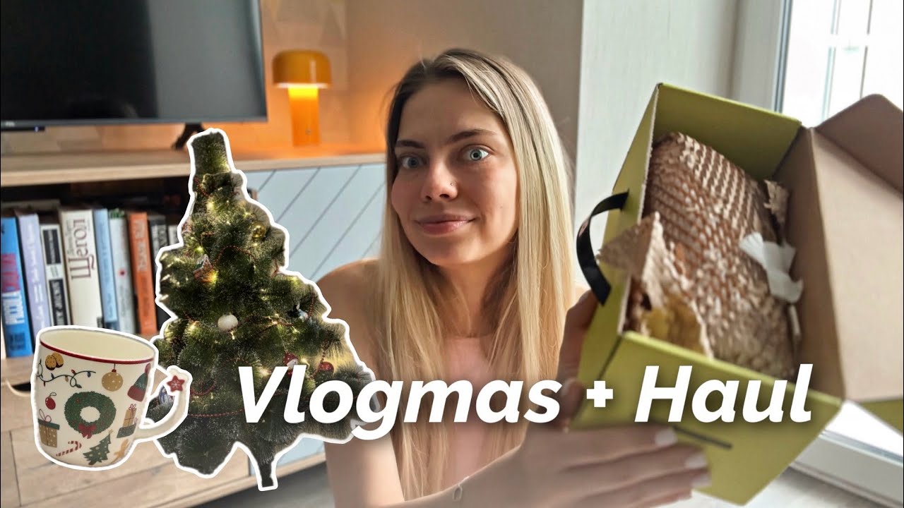 VLOGMAS 🎄| Haul, mulled wine, our tree, sending presents
