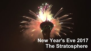 New Year's Eve Fireworks Show At The Stratosphere In Las Vegas, 2017