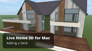 Adding a Deck - Live Home 3D Pro for Mac Tutorials screenshot 4
