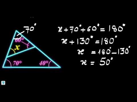 Find  x  value of the angle part 7