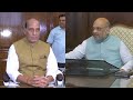 Amit shah takes charge as home minister rajnath singh as defence minister