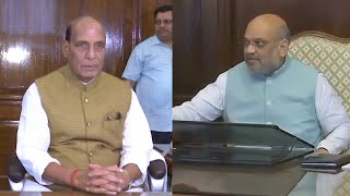 Amit Shah takes charge as Home Minister, Rajnath Singh as Defence minister