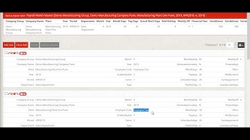 Payroll Generated Salary